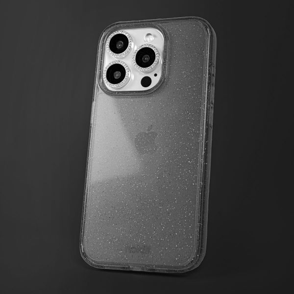 Holdit Protection Caméra Paillettes Apple iPhone 15 Pro / 15 Pro Max - Silver
