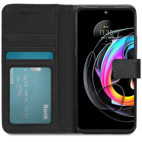 imoshion Étui de télephone portefeuille de luxe Motorola Edge 20 Lite - Noir