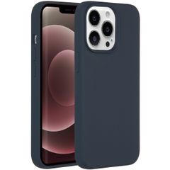 Accezz Coque Liquid Silicone Apple iPhone 13 Pro Max - Bleu foncé