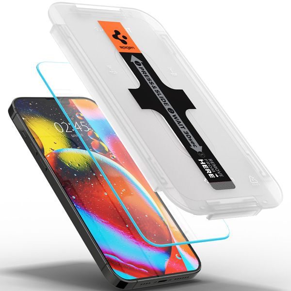 Spigen Protection d'écran en verre trempé GLAStR Fit 2 Paquets + Applicator Apple iPhone 13 Pro Max