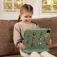 imoshion Coque kidsproof avec poupées amovibles Samsung Galaxy Tab A11 Plus / A9 Plus - Olive Green