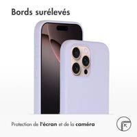 Accezz Coque Liquid Silicone avec MagSafe Apple iPhone 16 Pro Max - Violet
