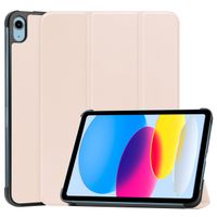 imoshion Coque tablette Trifold Apple iPad 11 (2025) 11 pouces A16 / iPad 10 (2022) 10.9 pouces - Beige