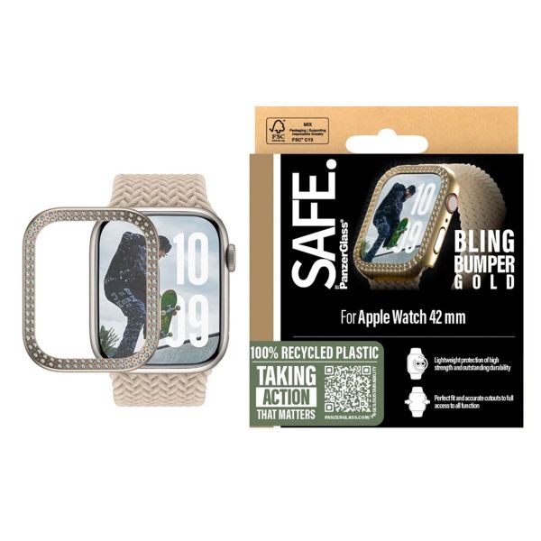 PanzerGlass Bling Bumper Apple Watch 10 / 11 - 42 mm - Doré