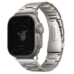Uniq Bracelet Osta en acier avec maillons auto-ajustables Apple Watch | 44/45/46/49 mm - Titanium (Silver)