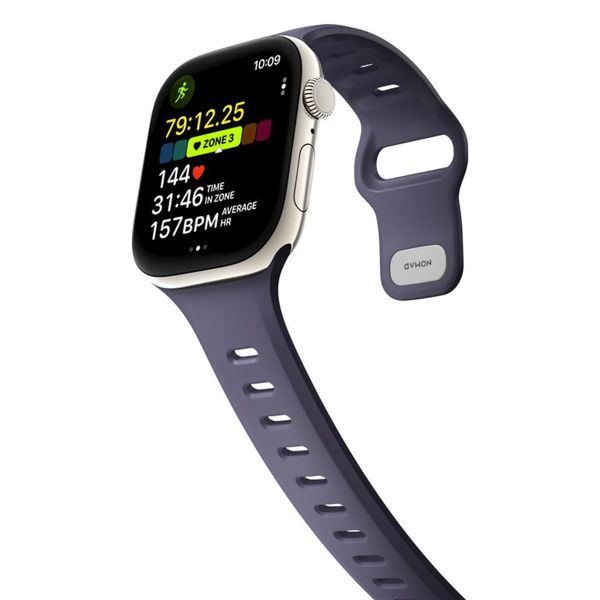 Nomad Bracelet Tempo en silicone Apple Watch | 44/45/46/49 mm - Purple