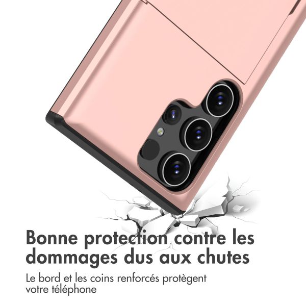 imoshion Coque arrière avec porte-cartes Samsung Galaxy S24 Ultra - Rose Doré