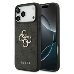Guess Coque 4G Metal Logo Backcover Apple iPhone 17 Pro Max - Noir