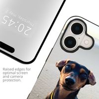 Concevez votre propre coque en gel Apple iPhone 16 Plus - Noir