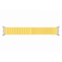 Samsung Bracelet en tissu original Samsung Galaxy Watch 9 (40/44mm) / Watch 8 (40/44mm) / Classic (46mm) - Taille M/L - Jaune