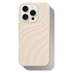iDeal of Sweden Coque Soft Swirl Silicone MagSafe Apple iPhone 16 Pro - Cloud Dancer