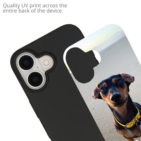 Concevez votre propre coque en gel Apple iPhone 16 - Noir