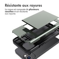 imoshion Coque arrière avec porte-cartes Apple iPhone 13 - Vert foncé
