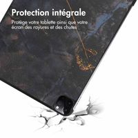 imoshion Coque tablette Design Trifold Apple iPad Pro 11 (2022/2021) - Black Marble