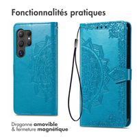imoshion Etui de télephone Mandala Samsung Galaxy S24 Ultra - Turquoise
