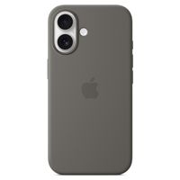 Apple Coque en silicone MagSafe Apple iPhone 16 - Stone Gray