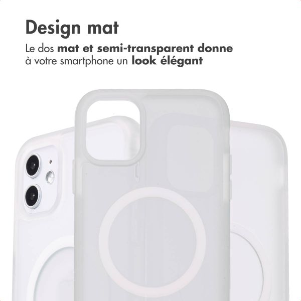 imoshion Coque Color Guard avec MagSafe Apple iPhone 11 - Blanc