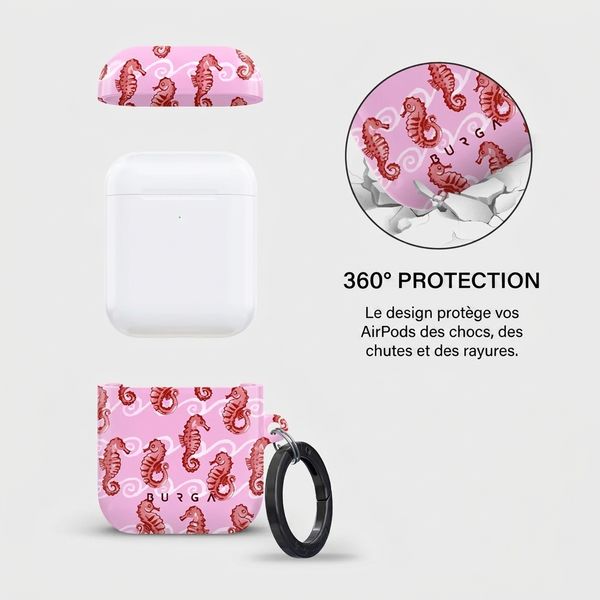 Burga Coque rigide  Apple AirPods 1 / 2 - Coral Reef