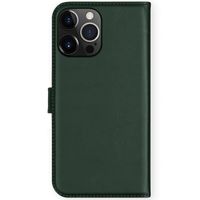 Selencia Étui portefeuille en cuir véritable Apple iPhone 13 Pro Max - Vert