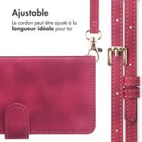 imoshion Etui de télephone portefeuille avec cordon Apple iPhone 16 - Rouge