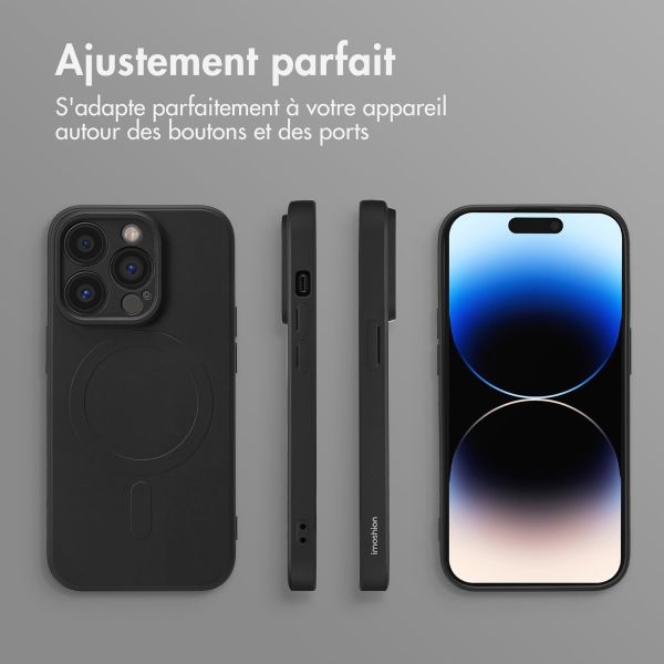 imoshion Coque Couleur avec MagSafe Apple iPhone 14 Pro - Noir