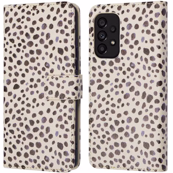 imoshion Étui de télephone portefeuille Design Samsung Galaxy A53 - Black And White Dots