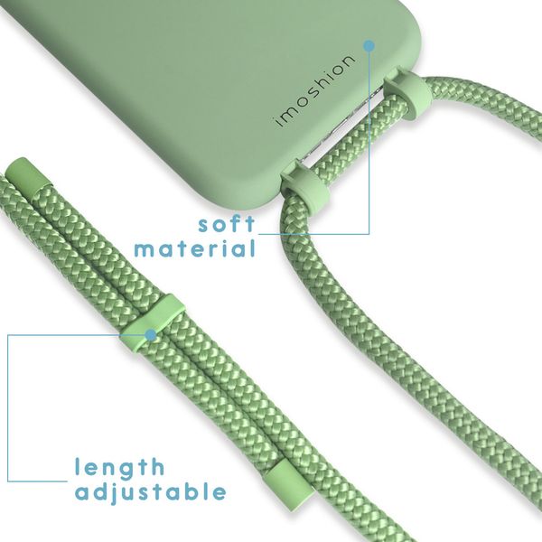 imoshion Coque de couleur avec cordon amovible Apple iPhone 12 (Pro) - Vert