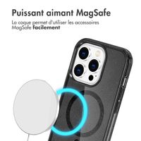imoshion Coque Pailletée avec MagSafe Apple iPhone 13 Pro - Glitter Noir