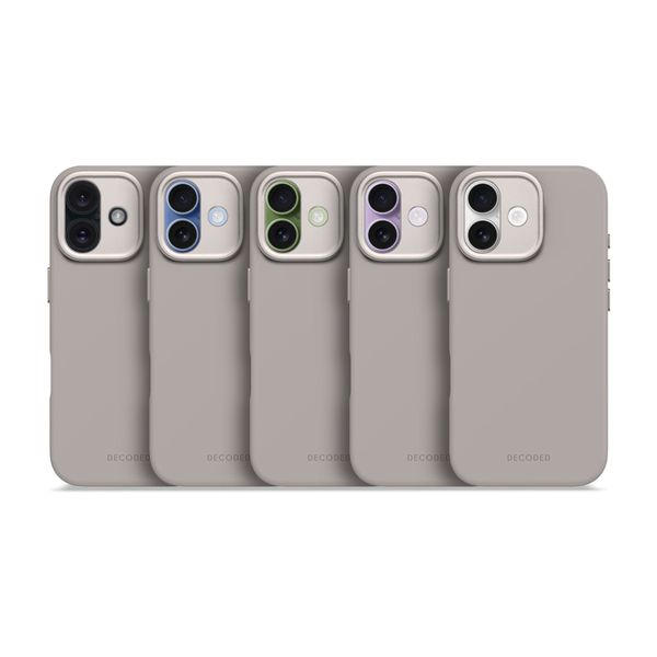 Decoded Coque en silicone MagSafe Apple iPhone 17 - Soft Taupe