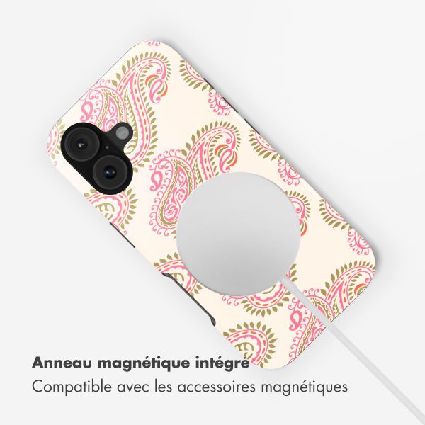 Selencia Coque arrière Vivid avec MagSafe Apple iPhone 17 - Paisley Blush
