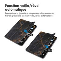 imoshion Coque tablette Design Trifold Apple iPad Pro 13 (2025) M5 / (2024) M4 - Black Marble