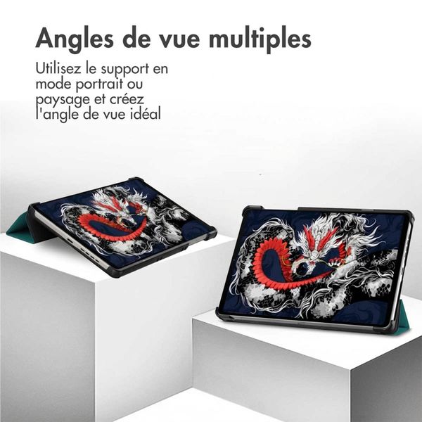 imoshion Coque tablette Trifold Lenovo Legion Tab (2025) - Vert foncé