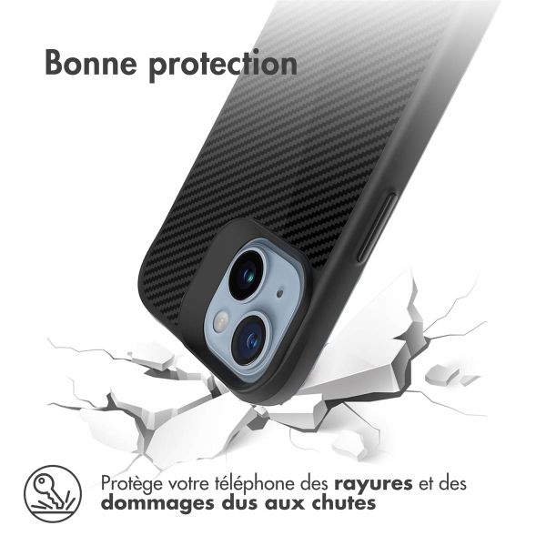 imoshion Rugged Hybrid Carbon Case Apple iPhone 15 - Noir