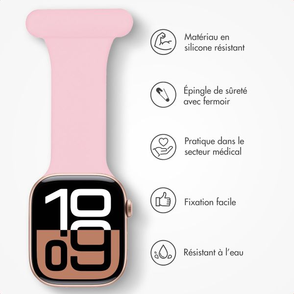 imoshion Bracelet infirmier en silicone Apple Watch | 44/45/46/49 mm - Rose