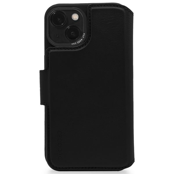 Decoded Portefeuille détachable 2 en 1 en cuir Apple iPhone 14 - Noir
