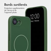 Accezz Coque Grip avec MagSafe Apple iPhone 17e / 16e - Vert foncé
