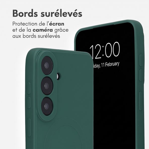 imoshion Coque Couleur avec MagSafe Samsung Galaxy S26 FE - Vert foncé