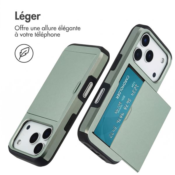 imoshion Coque arrière avec porte-cartes Apple iPhone 18 Pro / 17 Pro - Vert