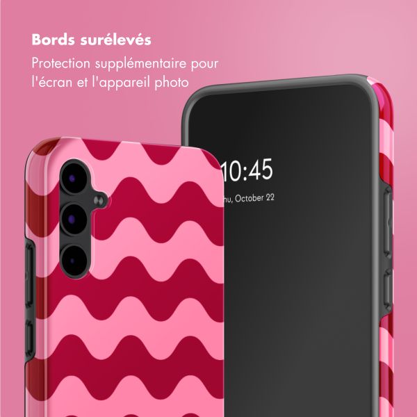 Selencia Coque arrière Vivid Samsung Galaxy A34 (5G) - Wave Vibes Lipstick