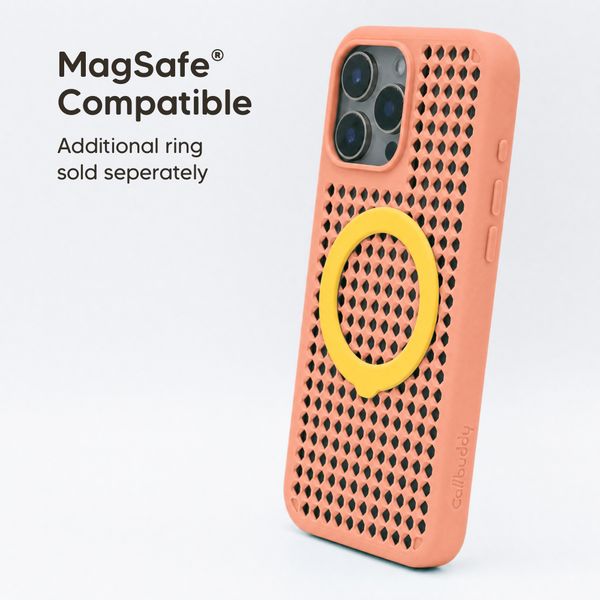 Callbuddy Coque avec strap Apple iPhone 16 Pro Max - Coral Pop