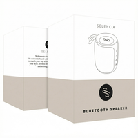 Selencia AquaPlay Enceinte Bluetooth - Enceinte sans fil - Étanche - Bordeaux
