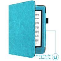 imoshion Étui de liseuse portefeuille en cuir végan Kobo Nia - Bleu clair