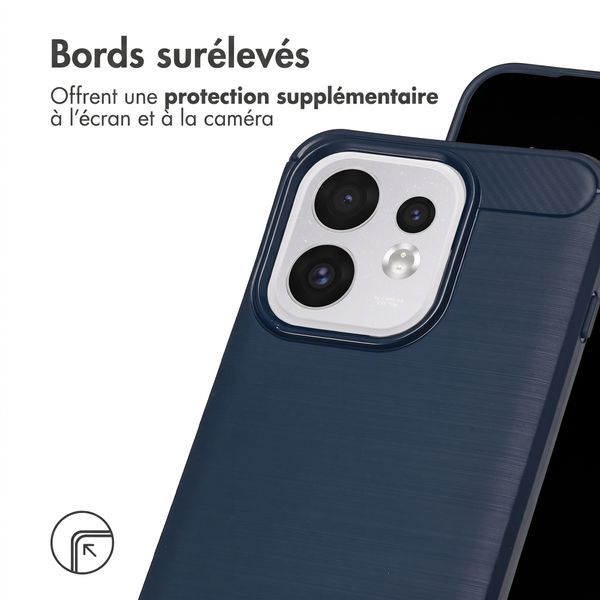imoshion Coque Brushed Oppo Reno 16 / 16 Pro - Bleu foncé