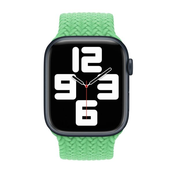 Apple Bracelet Solo tressé Apple Watch | 38/40/41/42 mm - Taille 4 - Bright Green