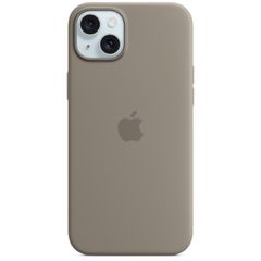 Apple Coque en silicone MagSafe Apple iPhone 15 Plus - Clay