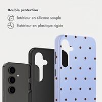 Selencia Coque arrière Vivid Samsung Galaxy S24 FE - Happy Dots Digital Sky
