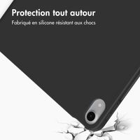 Accezz Coque tablette portefeuille Smart Silicone Apple iPad Air 11 pouces (2026) M4 / (2025) M3 / (2024) M2 / Air 5 (2022) / Air 4 (2020) - Noir