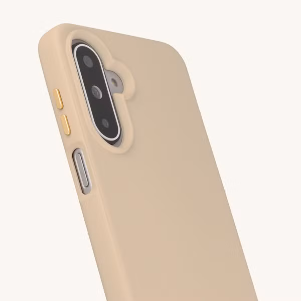 Selencia Coque arrière Rivièra avec MagSafe avec crochets amovibles Samsung Galaxy A17 (5G) / (4G) - Milky Latte
