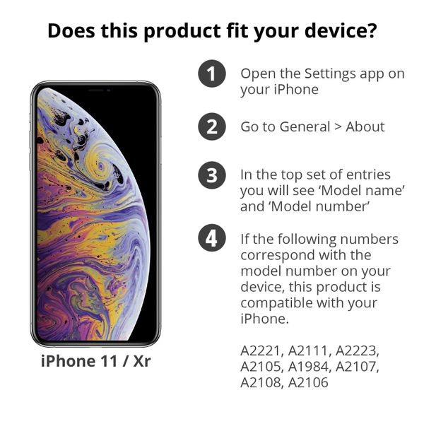 PanzerGlass Protection d'écran en verre trempé Case Friendly Apple iPhone 11 / Xr