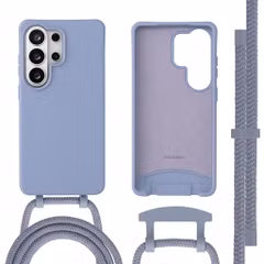 imoshion Coque arrière Color avec cordon amovible et MagSafe Samsung Galaxy S26 Ultra - Ash Blue